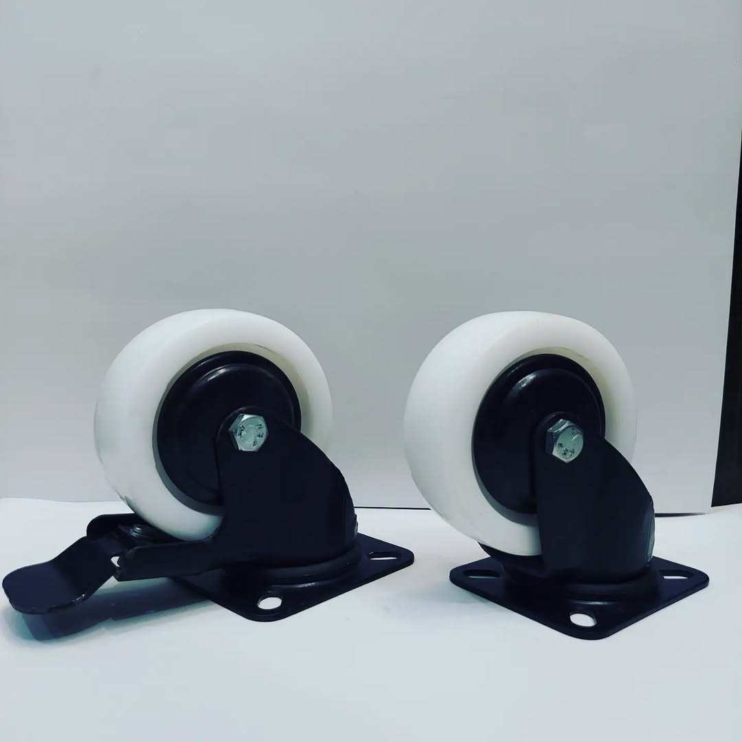 Set of 5 Soft PU Castor Wheels (Floor Safe)